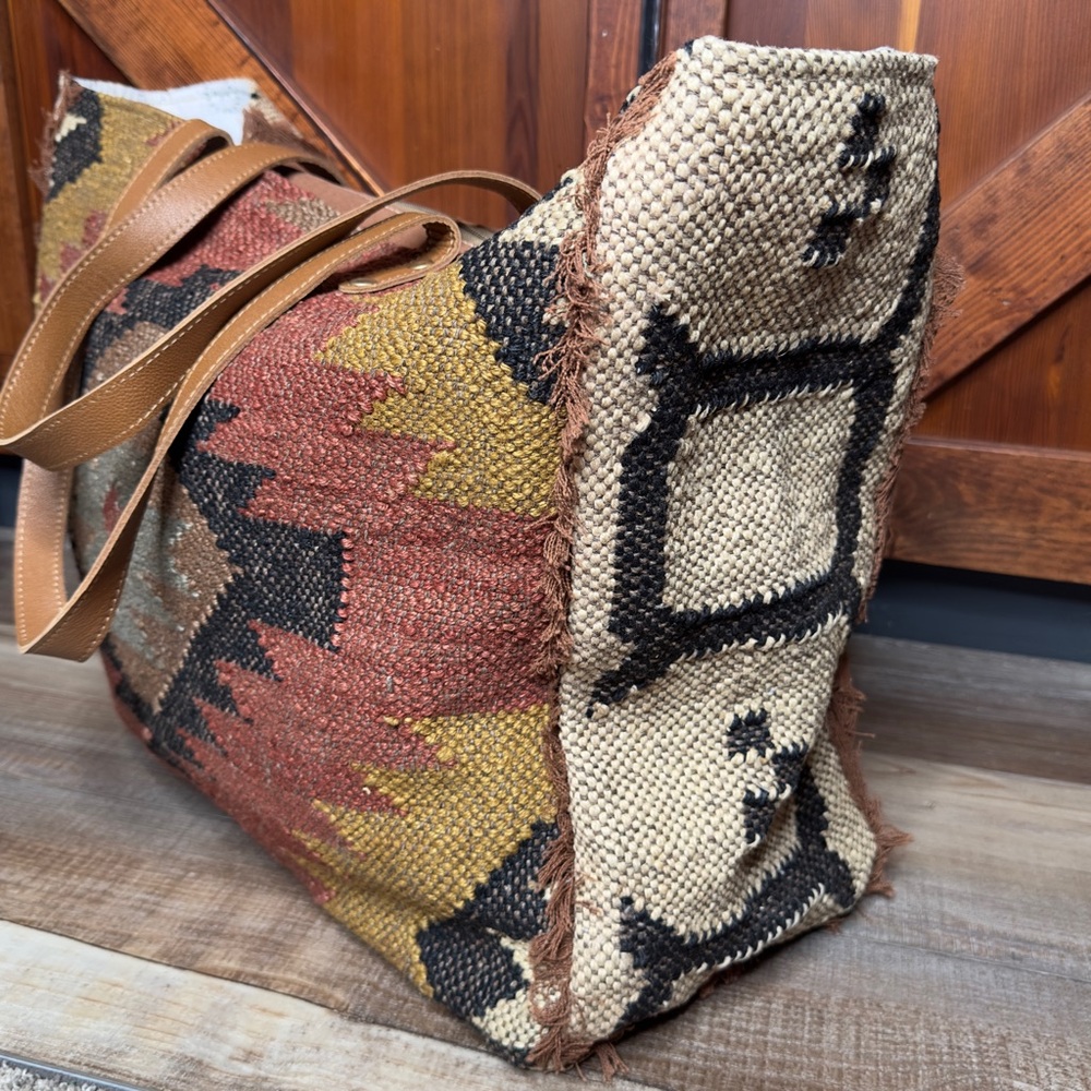 Myra Bag Kaliko Hill Weekender Tote Canvas Bag Duffel Overnight - Picture 5 of 8